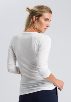Long-sleeve shirt with round neckline