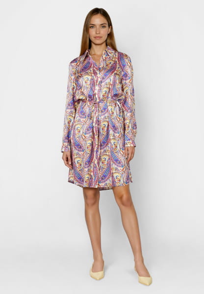 Hemdblusenkleid mit Paisleyprint