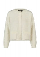 Strickjacke aus fancy Fransengarn
