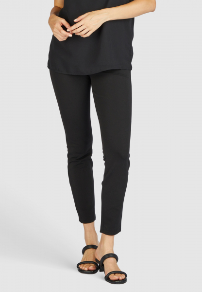 Skinny trousers with wide waistband