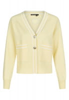 Cardigan with contrasting stripes