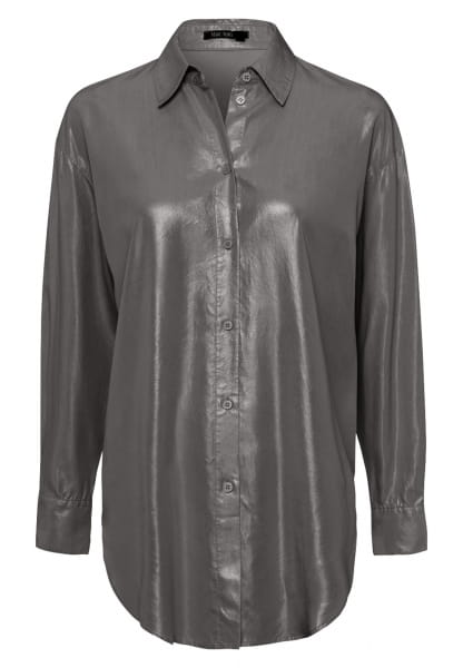 Shirt blouse in Ecofriendly metallic look