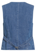 Denim vest with belt
