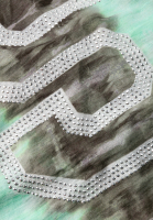 Schal mit Batikprint