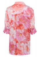 Oversize shirt with floral print