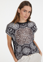 Blusen-Shirt mit Foulard-Print