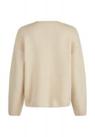 Sweater with floral intarsia