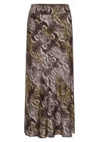 Midi Rock mit Snake Print