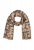 Jacquard scarf in cosy viscose blend