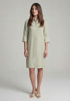 Leinenkleid mit Hemdkragen