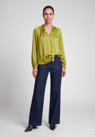 Raglanbluse mit Schluppe
