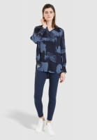 Blouse with maxi print