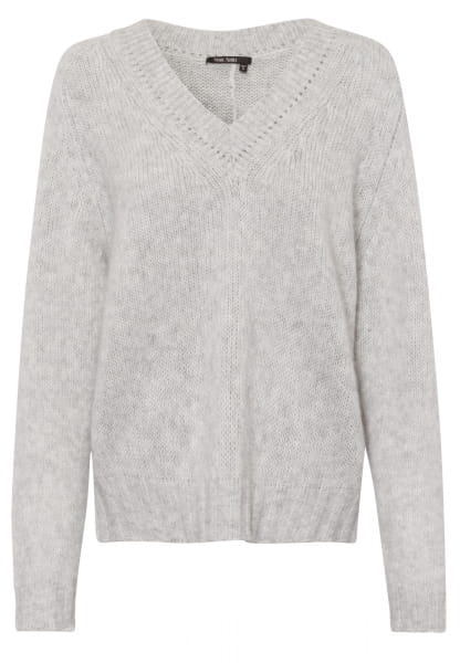 Cashmere sweater with V-neck