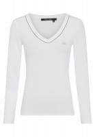 T-Shirt mit Schmuckketten-Detail