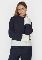 Pullover mit Kontrast-Abschlüssen