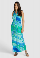 Maxi dress with tropical print