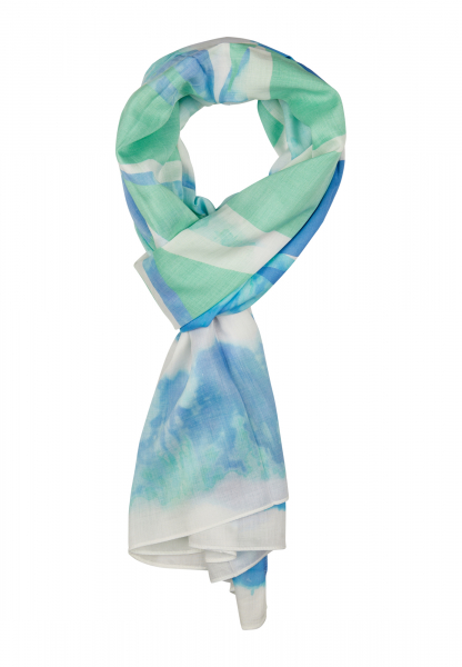 Modal scarf with batik print