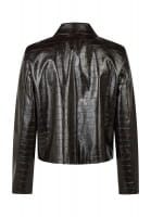 Jacke in Croco-Fake-Leder