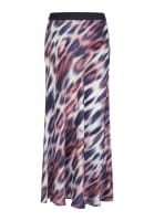 Maxi skirt in leopard print