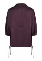 Viscose polo shirt with a knit collar