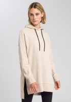 Jersey dress with stand-up collar