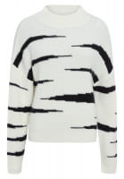 Pullover mit Kontrast-Intarsien