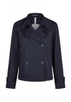 Caban jacket with adjustable hem