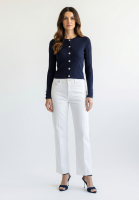 Cropped jeans with straight fit