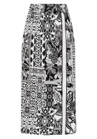 Rock mit Patchwork-Print