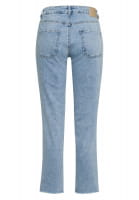 Jeans with a medium blue wash