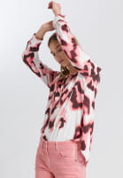 Blouse with modern watercolour print