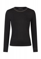 Rippshirt mit Schmuckband