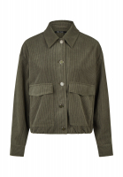 Cordjacke mit Ballonsaum