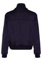 Satin jacket with knitted cuffs