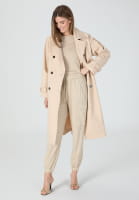 Trench-Coat aus schimmerndem Baumwoll-Mix