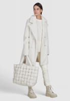 Puffer bag in a braided look, medium