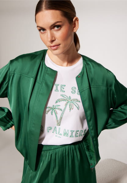 Blouson in lightweight satin