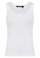 Ribbed shirt with heart hotfix