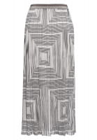 Graphic print maxi skirt