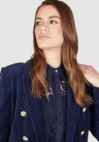 Blazer aus Stretch-Samt