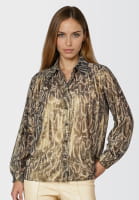 Bluse aus Sparkling Animal Print