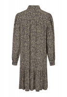 Dress with minimal leo print