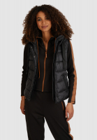 Quilted vest from satin