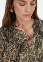 Dress in sparkling animal print