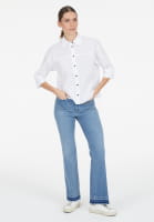 Cotton shirt with 3/4 sleeves