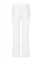 Cropped flared jeans in a recycled cotton blend with stretch