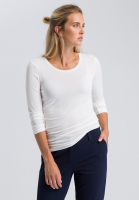Long-sleeve shirt with round neckline