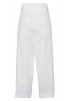 Paperbag trousers in shimmering fine twill