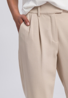Pleated trousers made from structured jersey