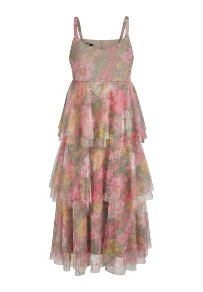 Tüllkleid im Blütenprint